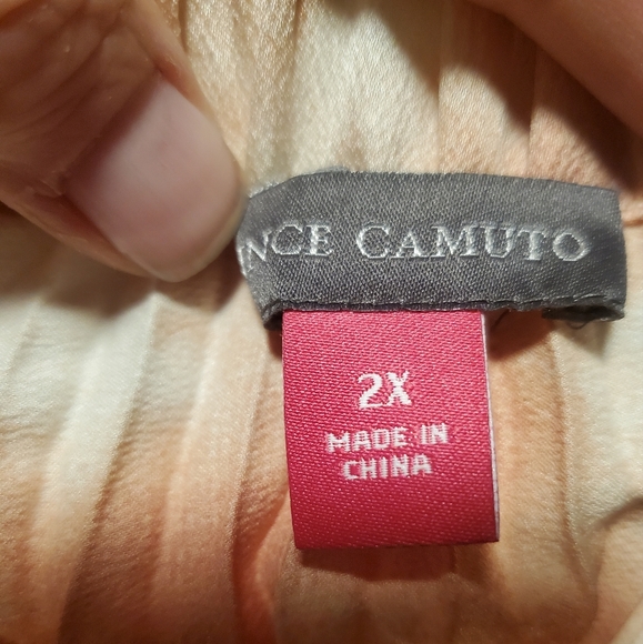 NWT Vince Camuto Spring Safari Tuberose Pleated Asymmetrical Maxi Skirt. - Picture 5 of 9